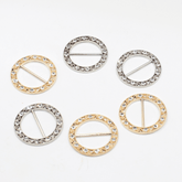 27mm Buckle with Strass (outside diameter 38MM) #BST2630 - ACCESSOIRES LEDUC BV